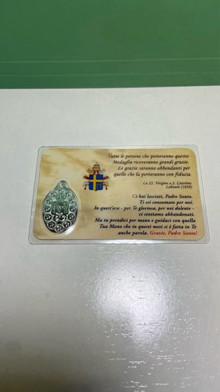 Medalla Virgen Milagrosa Papa Giovanni Paolo II