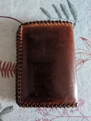 Cartera billetera cuero artesanal