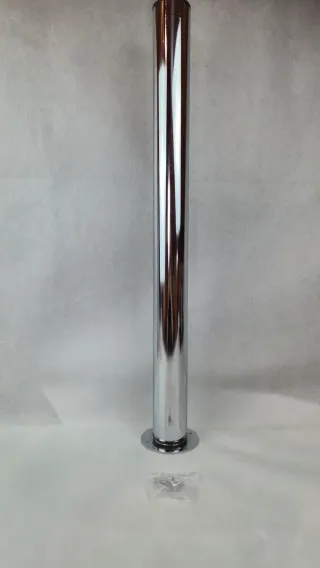Pata de Mesa Ajustable en Acero Cromado