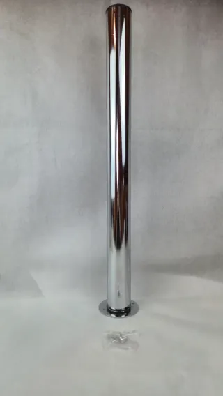 Pata de Mesa Ajustable en Acero Cromado