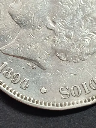 Moneda 5 Pesetas Plata Alfonso XIII 1894