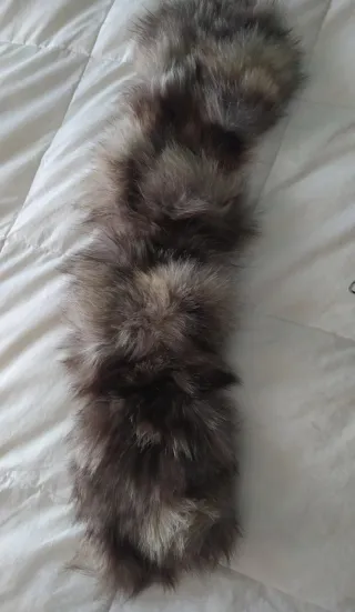 Abrigo mujer con cuello de pelo