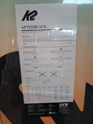 Tabla Snowboard 151 K2 afterblack