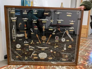 Cuadro Nudos Marineros Madera