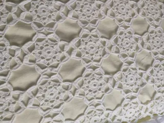 Colcha ganchillo con volantes