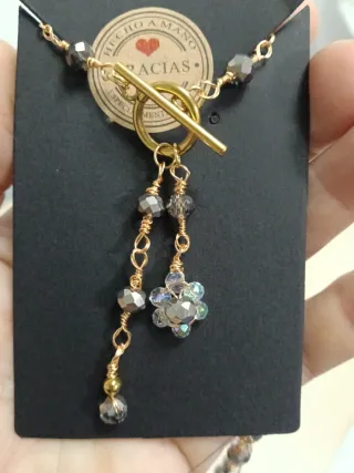 Conjunto Collar y Pendientes Acero