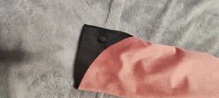 Chaqueta de vestir rosa con solapa negra Talla M