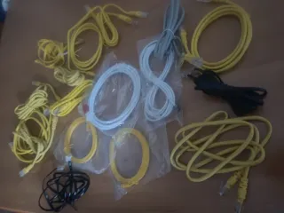 Lote 17 cables teléfono/router