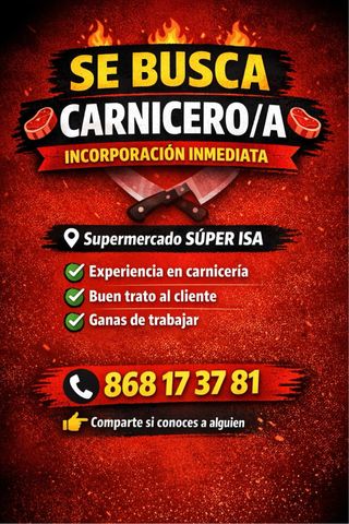 Se busca carnicero