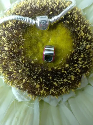 Colgante Barbie Plata y Rosa