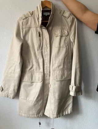 Parka mujer beige