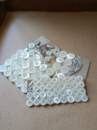 Botones antiguos Nácar