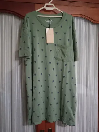 Camiseta Sfera Hombre Estampado Peces Talla M