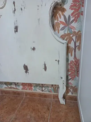 Cabecero Cama 90 o 105.Shabby Crema