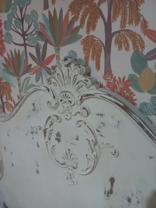 Cabecero Cama 90 o 105.Shabby Crema