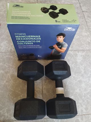 Mancuernas hexagonales 5kg