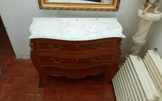 Conjunto mesa y recibidor marmol