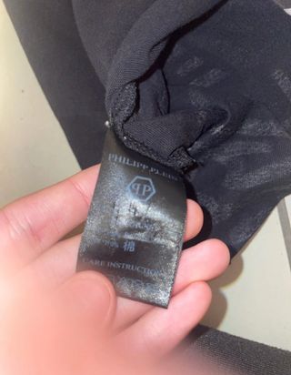 T-shirt Philipp Plein nera con teschio