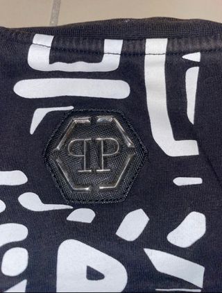 T-shirt Philipp Plein nera con teschio