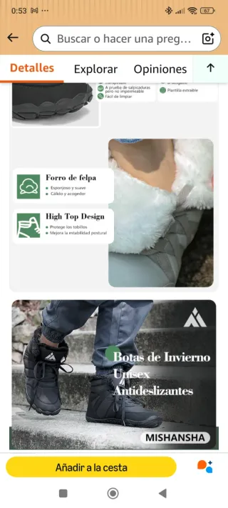 Botas Mishansha Barefoot Negras