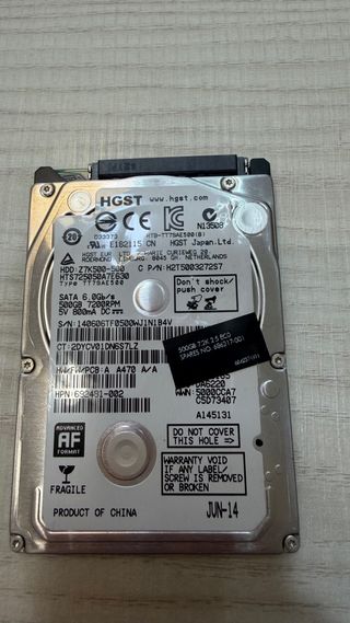Disco Duro HGST 500GB 7200rpm