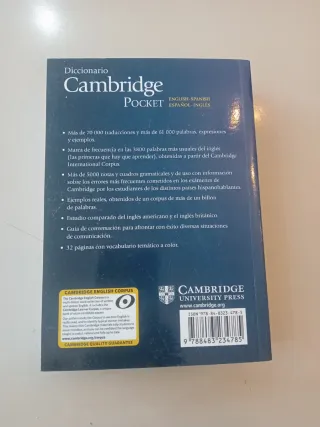 Diccionario inglés POCKET Cambridge SpanishEnglish