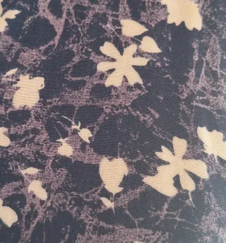 Vestito floreale maniche corte con spacchi