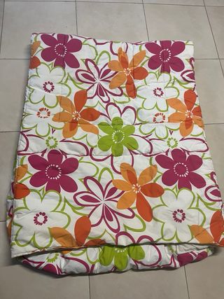 Edredón cama 90 flores