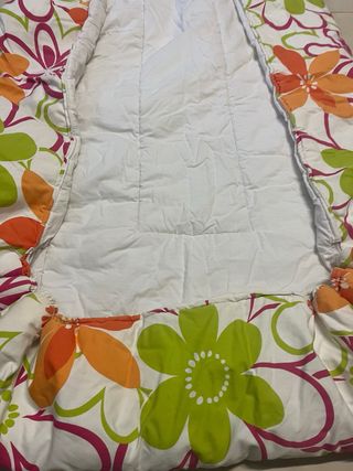 Edredón cama 90 flores