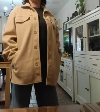 Sobrecamisa Zara Beige Talla xs