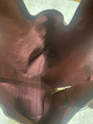 Bolso de hombro de piel