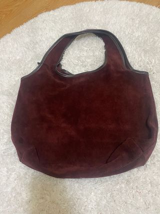 Bolso de hombro de piel