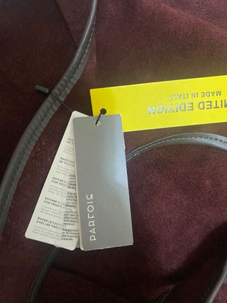 Bolso de hombro de piel