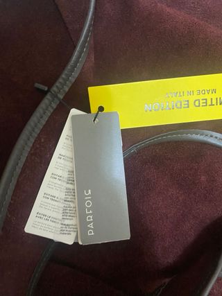 Bolso de hombro de piel