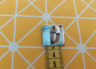 Anillo Plata y Nácar Diseño Geométrico