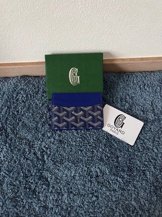 Portacarte Goyard Blu