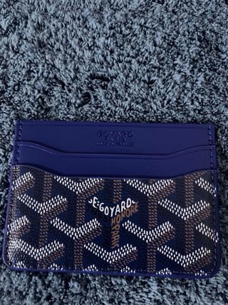 Portacarte Goyard Blu