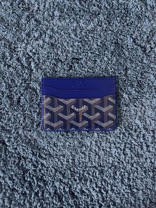 Portacarte Goyard Blu