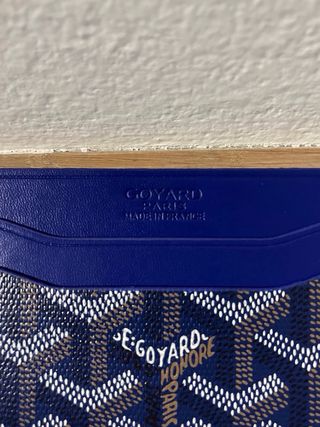 Portacarte Goyard Blu