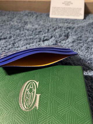 Portacarte Goyard Blu
