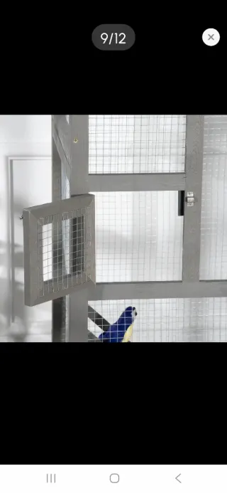 Jaula para pájaros grande madera