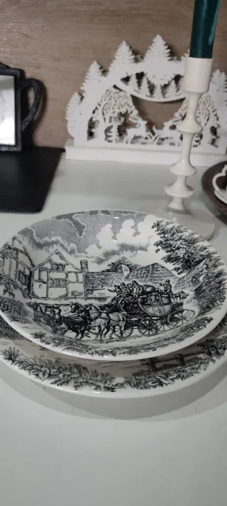 Conjunto, vajilla de platos (12 un)