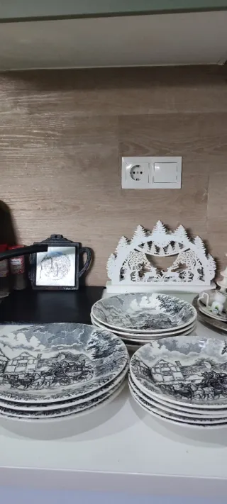 Conjunto, vajilla de platos (12 un)