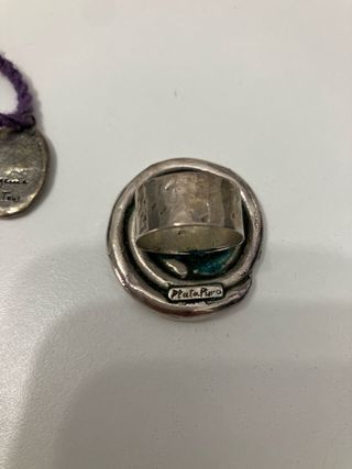 Collar Tous con colgante y anillo  Plata Pura