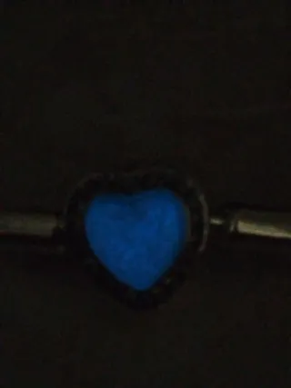 Pulsera base para Charms. Corazón con Circonitas