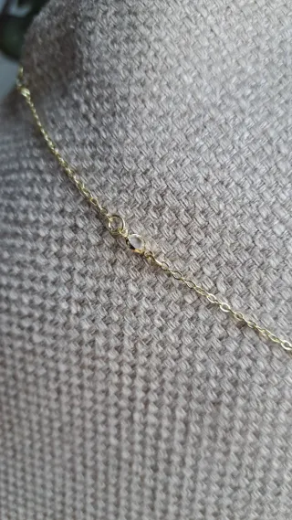 Collar dorado con estrella y cadena larga