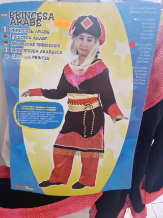 Disfraz Princesa Árabe 7-9 años