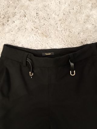 Pantalón Massimo Dutti Talla 36 Negro