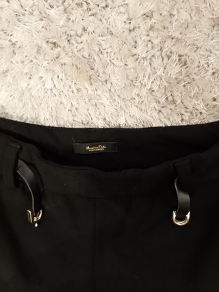 Pantalón Massimo Dutti Talla 36 Negro