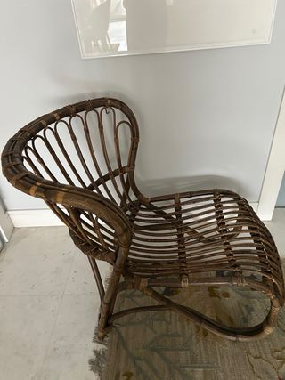 Tumbona  hamaca butaca  silla de bambú auténtico